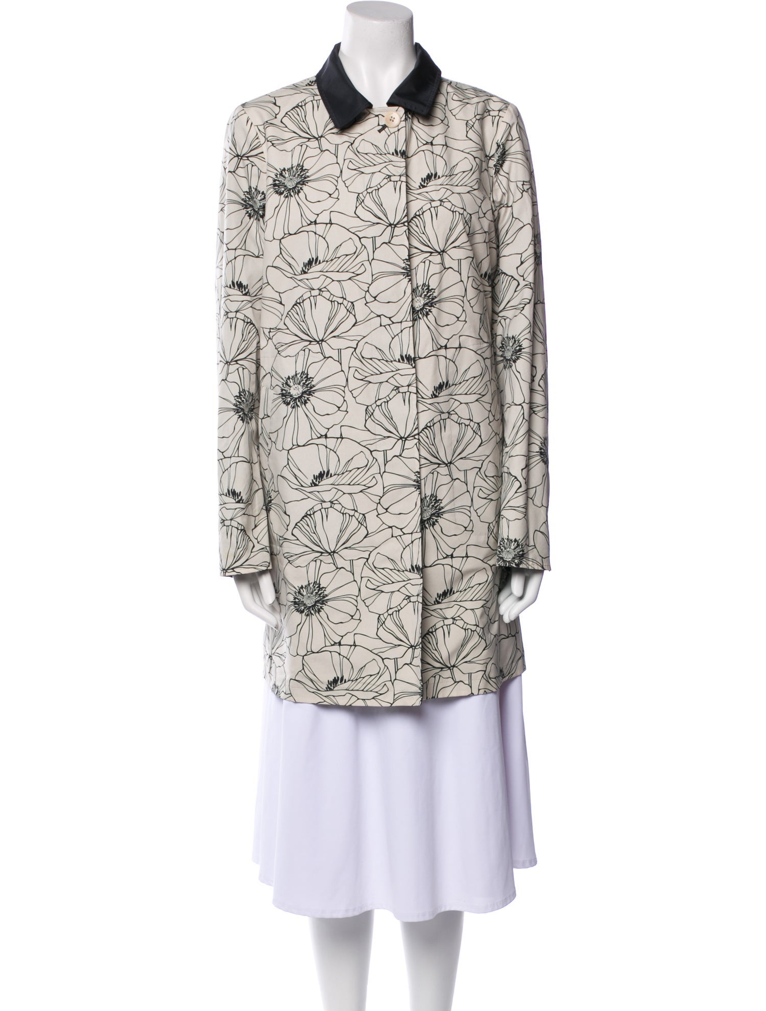 Loro Piana Reversible Floral Print Coat